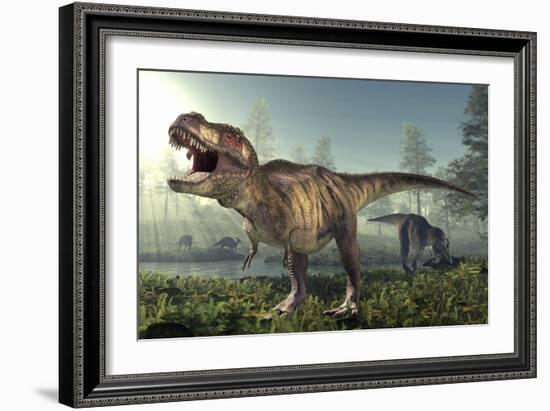 Tyrannosaurus Rex Dinosaur-Roger Harris-Framed Photographic Print