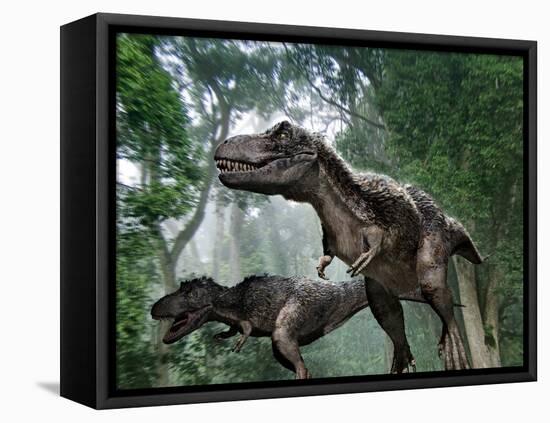 Tyrannosaurus Rex Dinosaurs-Jose Antonio-Framed Premier Image Canvas