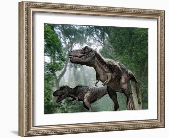 Tyrannosaurus Rex Dinosaurs-Jose Antonio-Framed Photographic Print