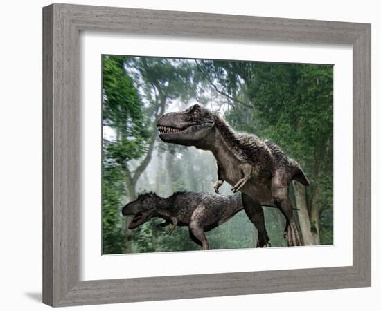 Tyrannosaurus Rex Dinosaurs-Jose Antonio-Framed Photographic Print