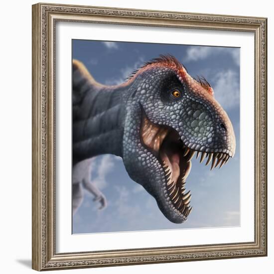 Tyrannosaurus Rex Head-null-Framed Photographic Print