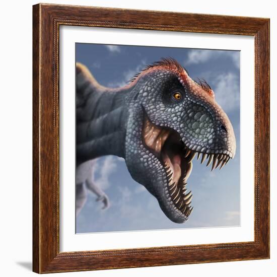 Tyrannosaurus Rex Head-null-Framed Photographic Print