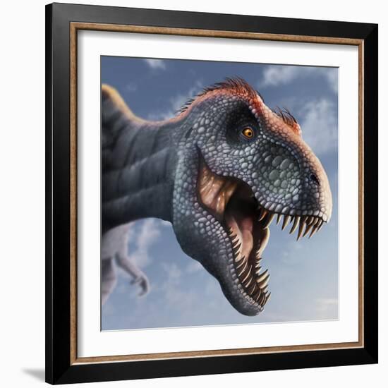 Tyrannosaurus Rex Head-null-Framed Photographic Print