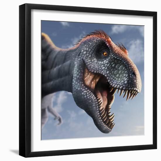 Tyrannosaurus Rex Head-null-Framed Photographic Print