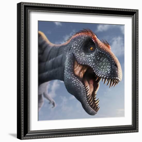 Tyrannosaurus Rex Head-null-Framed Photographic Print