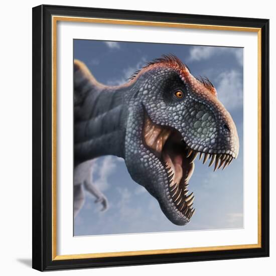 Tyrannosaurus Rex Head-null-Framed Photographic Print