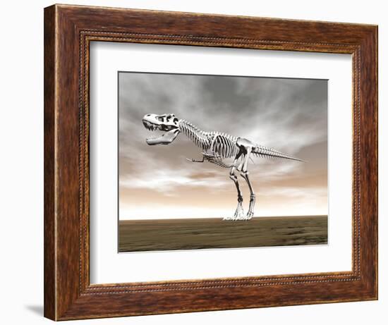 Tyrannosaurus Rex Skeleton-null-Framed Premium Giclee Print