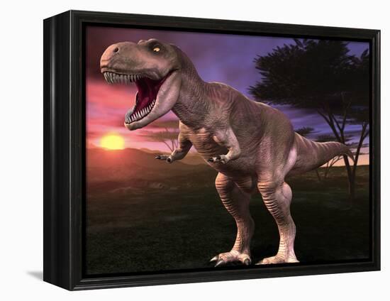 Tyrannosaurus Rex-Roger Harris-Framed Premier Image Canvas