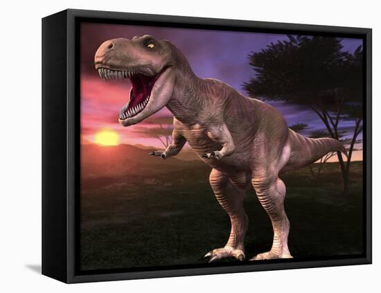 Tyrannosaurus Rex-Roger Harris-Framed Premier Image Canvas