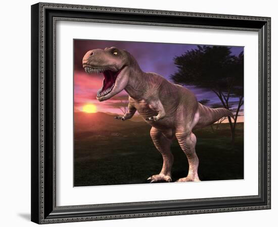 Tyrannosaurus Rex-Roger Harris-Framed Photographic Print