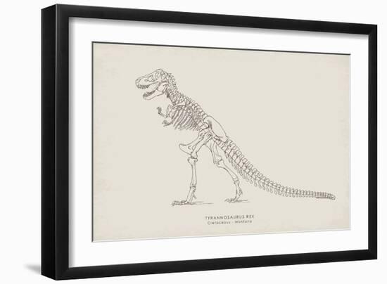 Tyrannosaurus-The Vintage Collection-Framed Giclee Print