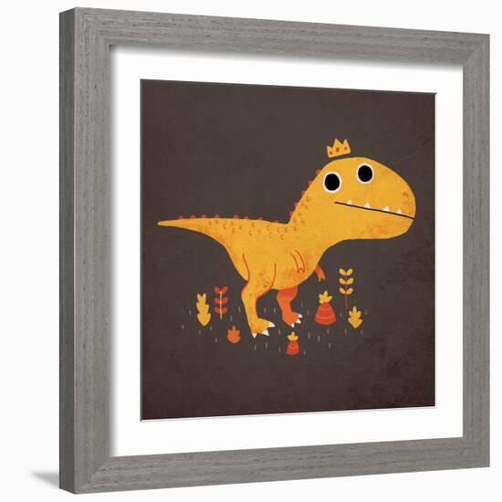 Tyrant Lizard King-Michael Buxton-Framed Art Print