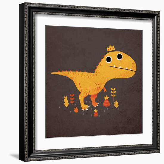 Tyrant Lizard King-Michael Buxton-Framed Art Print