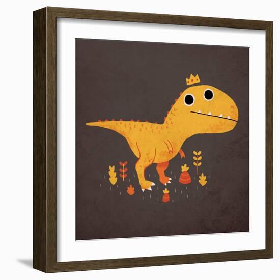 Tyrant Lizard King-Michael Buxton-Framed Art Print