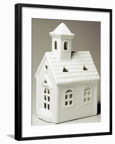 Tyrolean Church, Miniature, Ceramic, La Porcellana Bianca, Italy-null-Framed Giclee Print