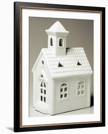 Tyrolean Church, Miniature, Ceramic, La Porcellana Bianca, Italy-null-Framed Giclee Print