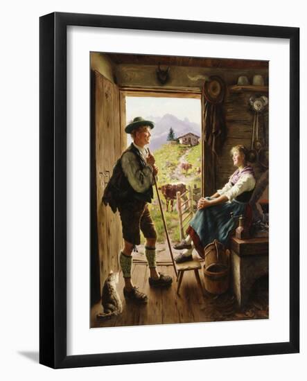 Tyrolean Couple-Emil Karl Rau-Framed Giclee Print