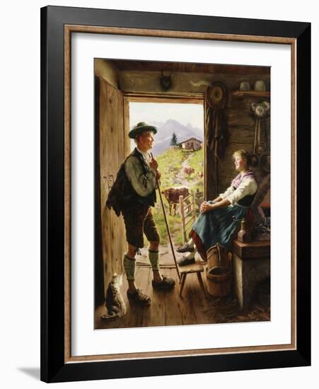 Tyrolean Couple-Emil Karl Rau-Framed Giclee Print