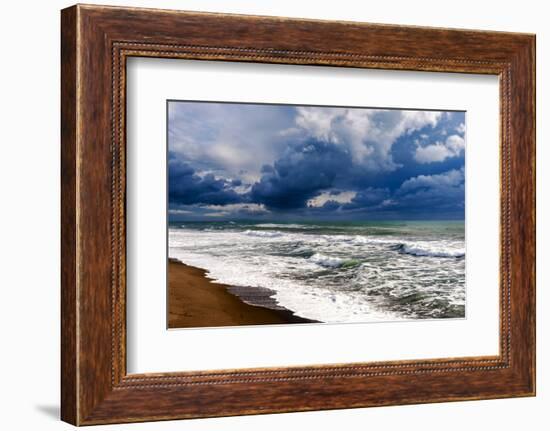 Tyrrhenian Sea, Capalbio beach, Province of Grosseto, Maremma, Tuscany-Nico Tondini-Framed Photographic Print