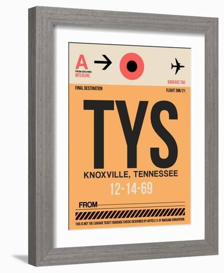 TYS Knoxville Luggage Tag I-NaxArt-Framed Art Print