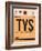 TYS Knoxville Luggage Tag I-NaxArt-Framed Art Print