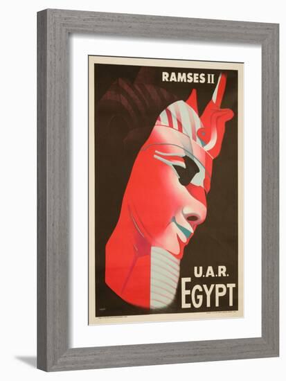 U.A.R. Egypt Poster-H. Hashem-Framed Giclee Print