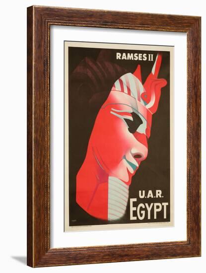 U.A.R. Egypt Poster-H. Hashem-Framed Giclee Print