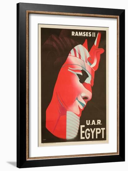 U.A.R. Egypt Poster-H. Hashem-Framed Giclee Print