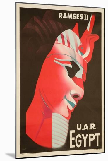 U.A.R. Egypt Poster-H. Hashem-Mounted Giclee Print