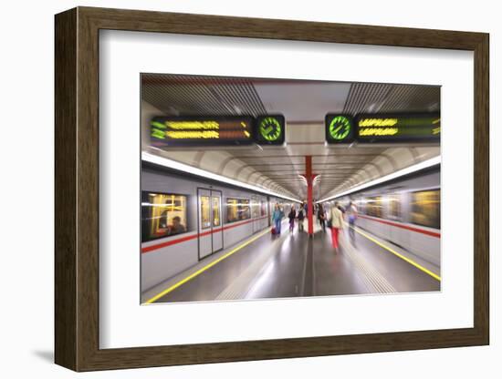 U-Bahn, Vienna, Austria, Europe-Neil Farrin-Framed Photographic Print