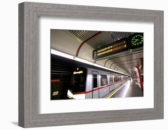 U-Bahn, Vienna, Austria, Europe-Neil Farrin-Framed Photographic Print