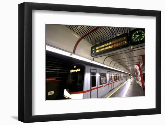 U-Bahn, Vienna, Austria, Europe-Neil Farrin-Framed Photographic Print