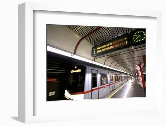 U-Bahn, Vienna, Austria, Europe-Neil Farrin-Framed Photographic Print