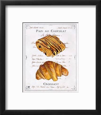 Pain Au Chocolat Et Croissant Art Print By Ginny Joyner Pain Au Chocolat Et Croissant Art Print By Ginny Joyner