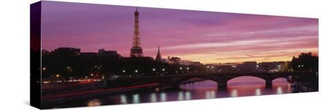 Sunset, Romantic City, Eiffel Tower, Paris, France Photographic Print ...