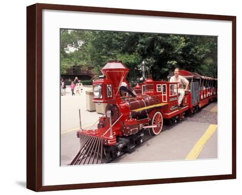 Train and Conductor at Forest Park, St. Louis Zoo, St. Louis, Missouri, USA Photographic Print ...