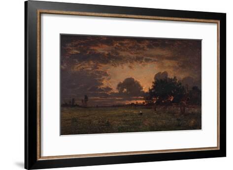 Sunset over the Plain of Barbizon Giclee Print by Théodore ...