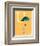 U is for Umbrella (orange)-Theodor (Dr. Seuss) Geisel-Framed Art Print