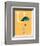 U is for Umbrella (orange)-Theodor (Dr. Seuss) Geisel-Framed Art Print