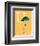 U is for Umbrella (orange)-Theodor (Dr. Seuss) Geisel-Framed Art Print