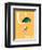 U is for Umbrella (orange)-Theodor (Dr. Seuss) Geisel-Framed Art Print