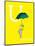 U is for Umbrella (yellow)-Theodor (Dr. Seuss) Geisel-Mounted Art Print