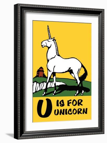 U is for Unicorn-Charles Buckles Falls-Framed Art Print