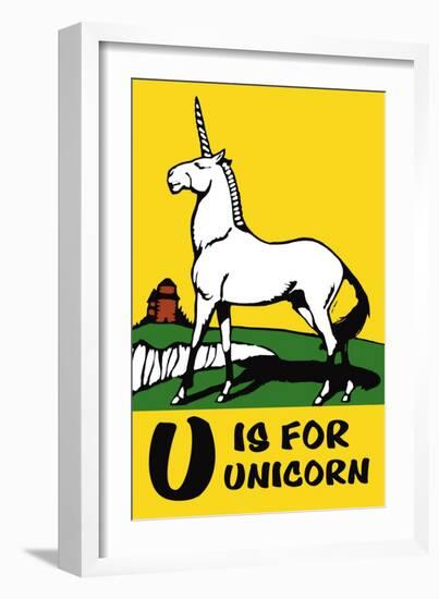 U is for Unicorn-Charles Buckles Falls-Framed Art Print