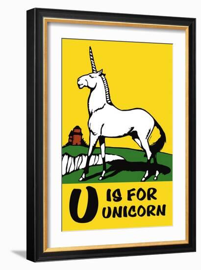 U is for Unicorn-Charles Buckles Falls-Framed Art Print