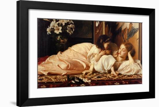 Mother and Child-Frederick Leighton-Framed Art Print