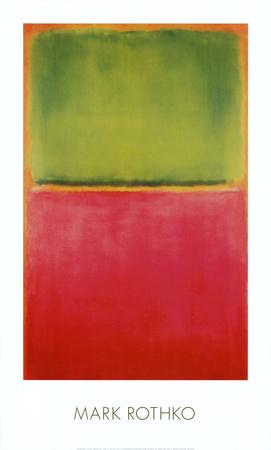Green, Red, on Orange Art Print - Mark Rothko | Art.com