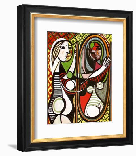 Girl Before a Mirror, c.1932-Pablo Picasso-Framed Art Print