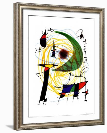 Lune Verte-Joan Miro-Framed Art Print