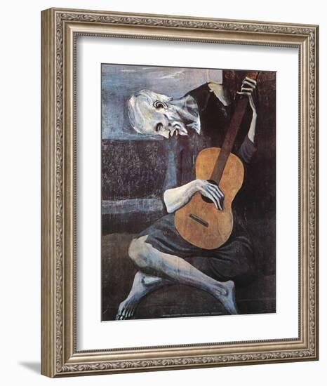 The Old Guitarist, c.1903-Pablo Picasso-Framed Art Print